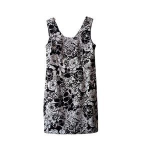 Women Connected Apparel White & Black Floral Dress- Size 14